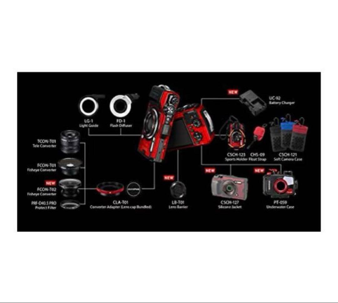 【展示未使用】オリンパス デジタルカメラ Tough TG-6 ブラック