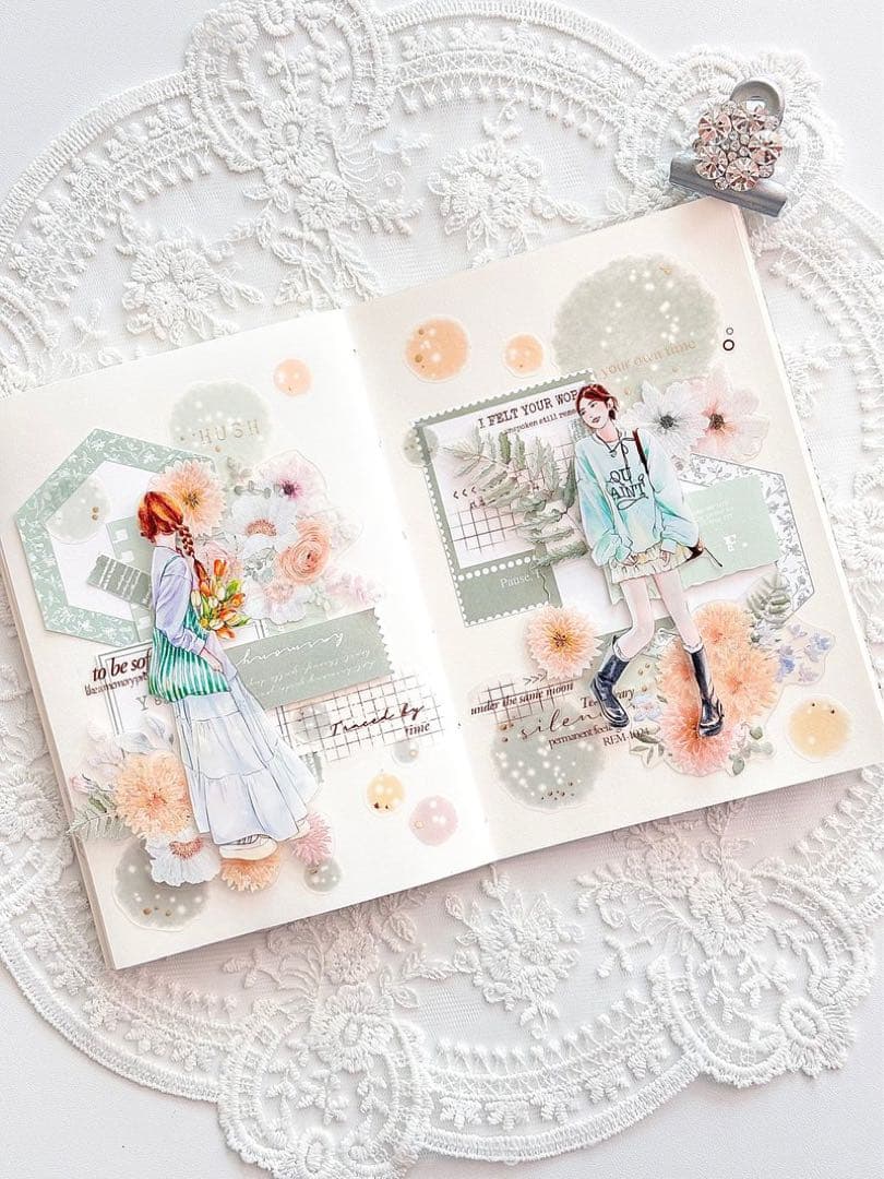 コラージュ素材　紙もの　素材紙　【2586】