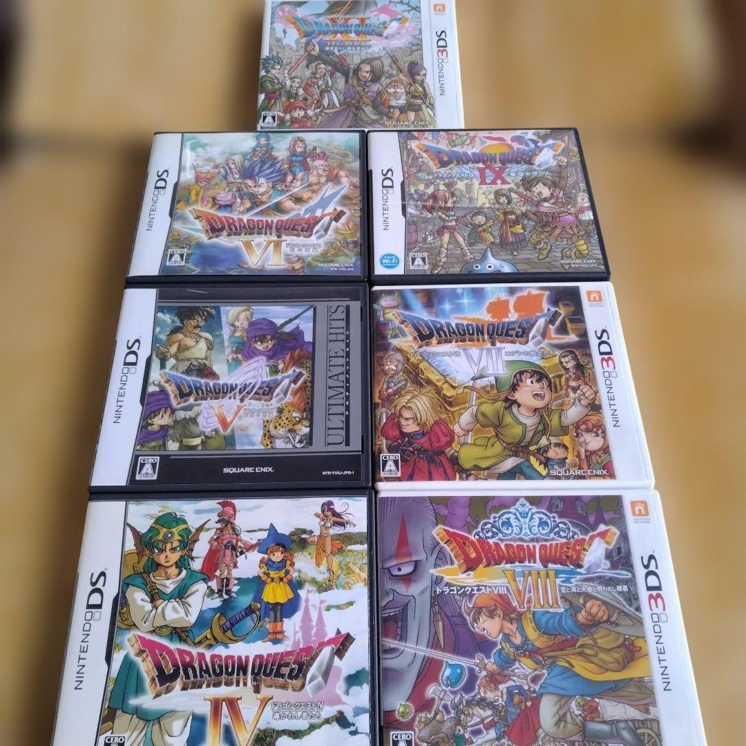 ドラゴンクエストIV V VI VIII VII IX XI ソフト7本セット