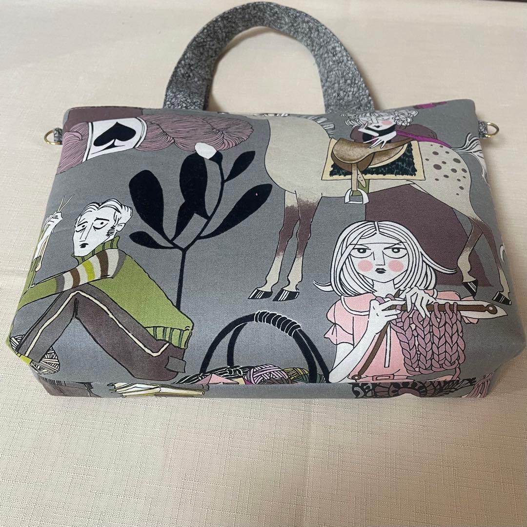 ♡hexグレーで2個♡ハンドメイド　アレキサンダーヘンリー