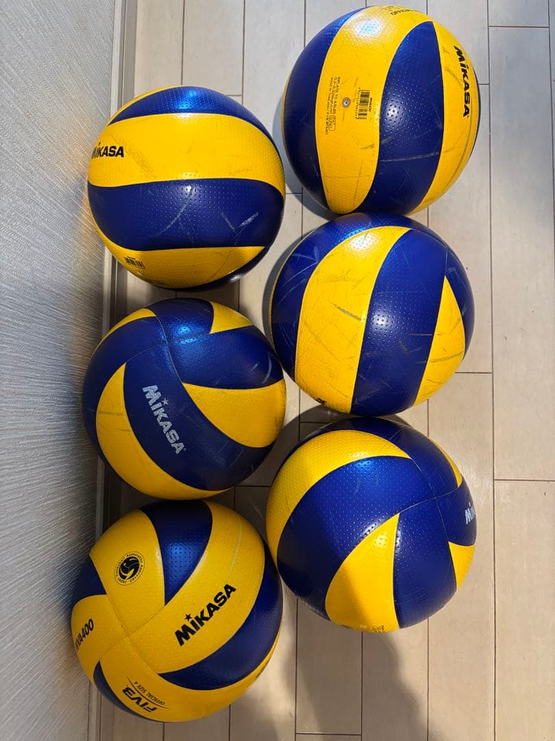 Mikasa バレーボール 6個セット　４号球　エコメルカリ便にて。