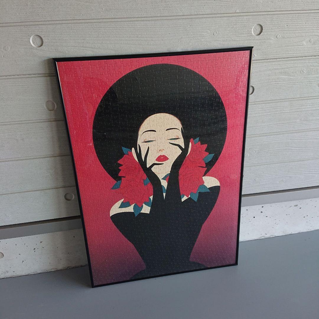 鶴田 一郎 Sexy セクシー 希少 レア ノエビア パズル 完成品 額付