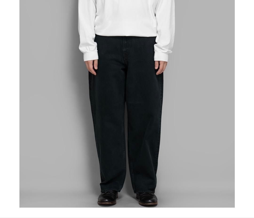 s*k様 A.PRESSE Black Washed Wide Denim Pa