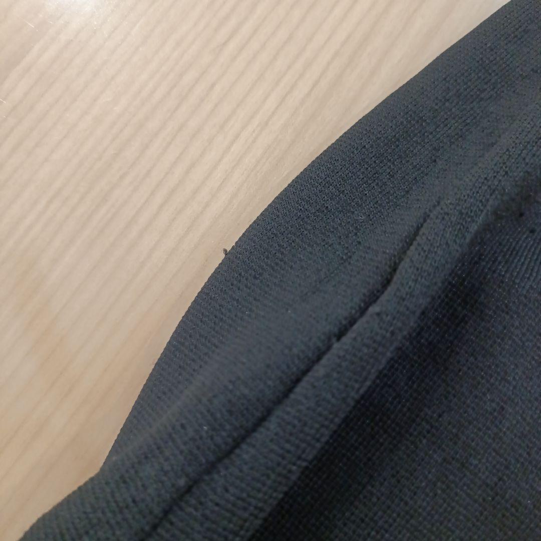 スーパービューティー　ステッチ　お花ビジューカーディガン　大きいサイズ　44　黒