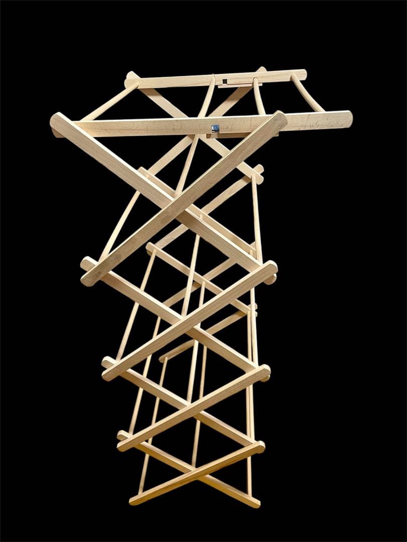 ビエルタ / BIERTA クロスドライヤー 木製折畳ランドリーラック 美品