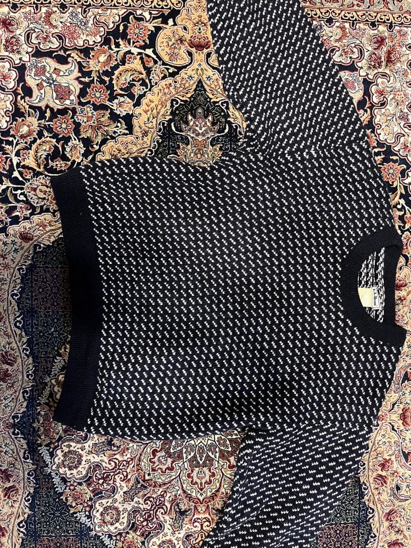 70-80s L.L.bean エルエルビーン バーズアイニット