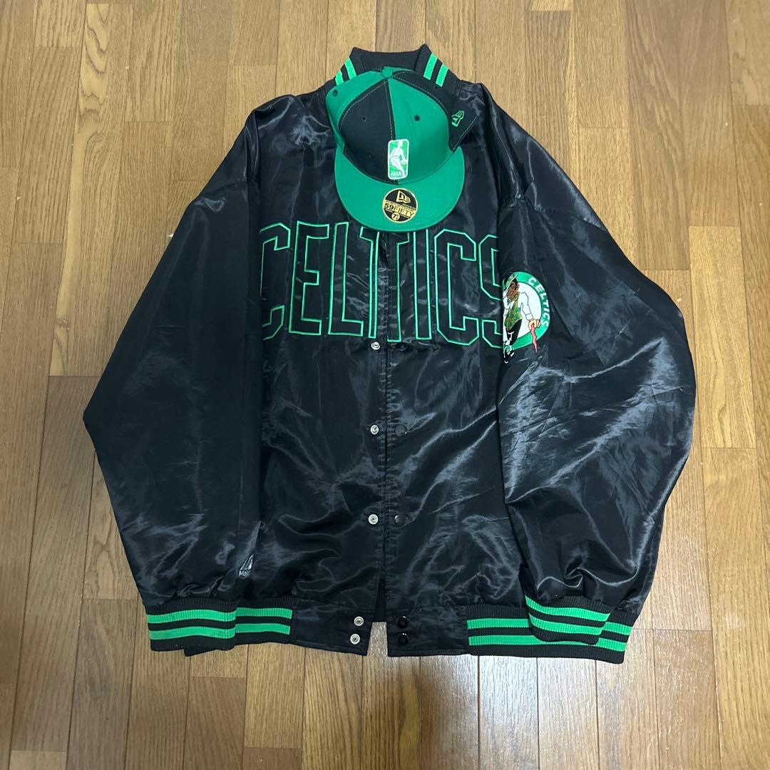 Celtics ジャケットとNBAキャップセット