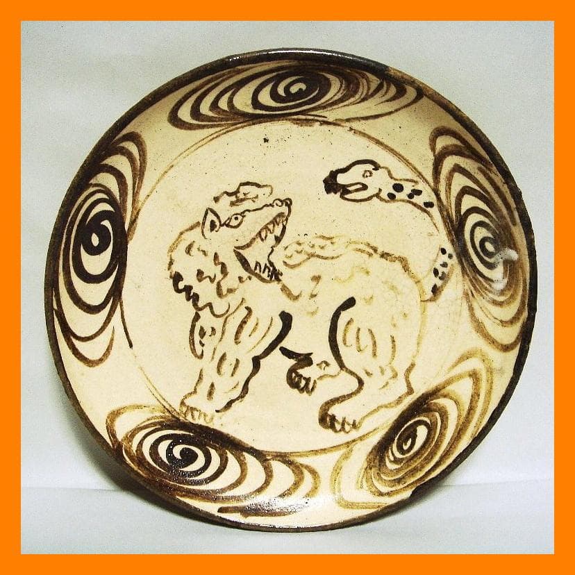 907『妖怪 鵺（ぬえ） 皿』　/骨董品 古美術 アンティーク 古玩