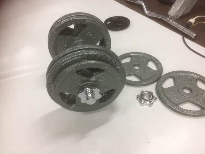 スクリューダンベルセット 計27.5kg   2個