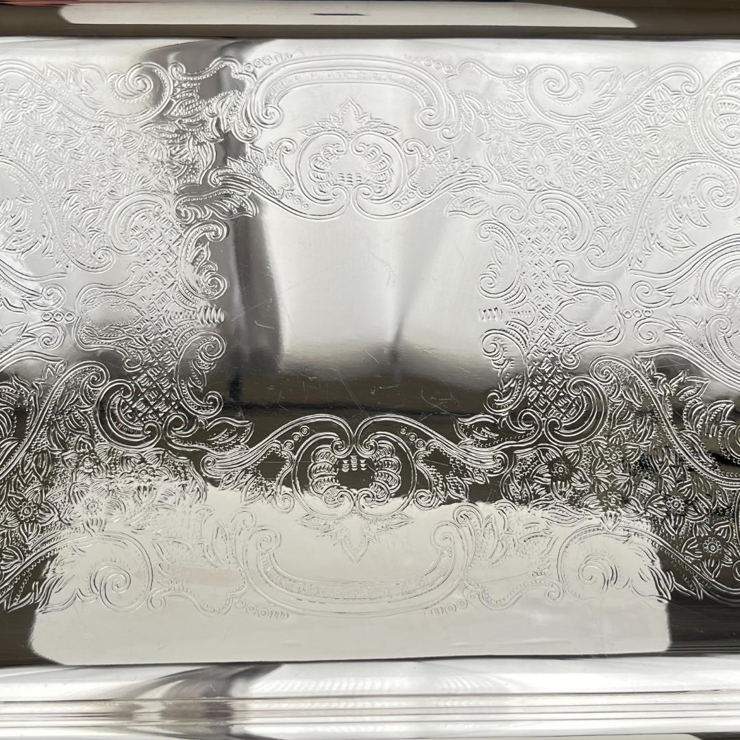 【VINERS】 ギャラリートレー 44cm 装飾フット / ハンドル