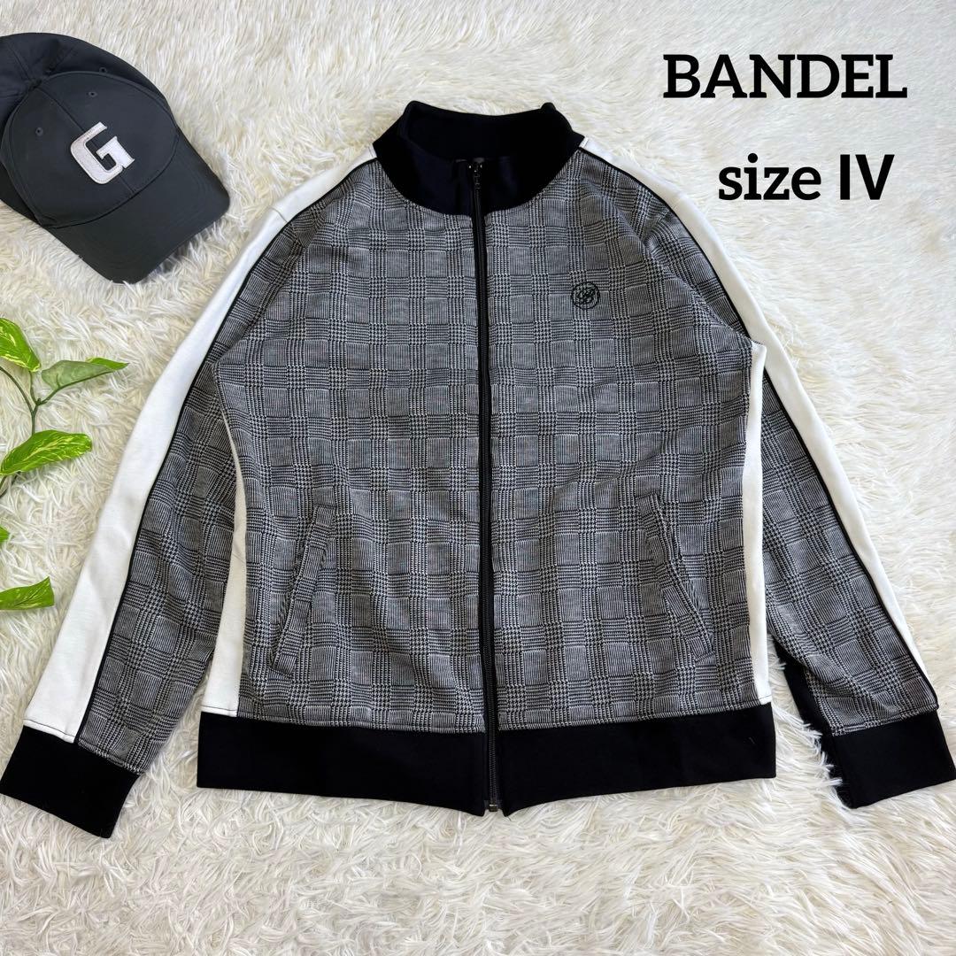 【バンデルゴルフ】美品 ジップジャケット グレンチェック Lサイズ メンズ