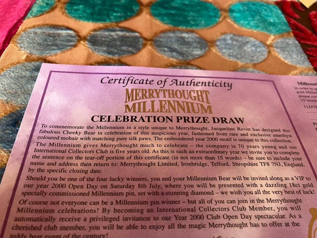 MERRYTHOUGHT MILLENNIUM CHEEKY メリーソート