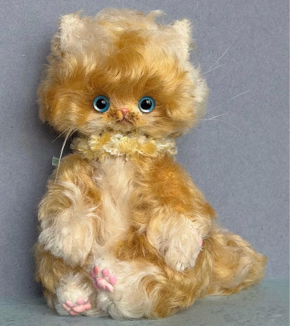 キャラメルシュガー仔猫 アーティストベア 海外作家様 ハンドメイド ぬいぐるみ