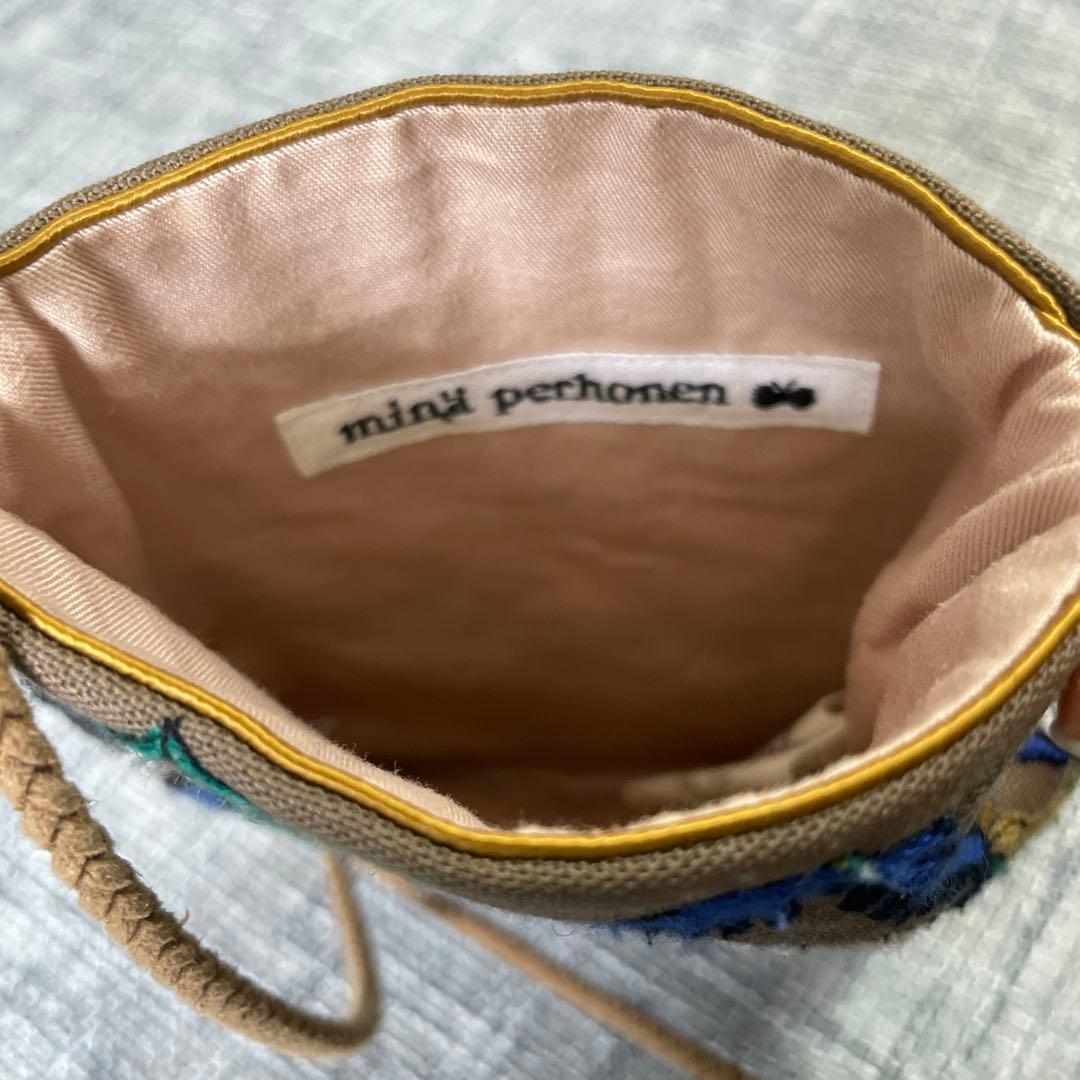 美品 ミナペルホネン forest diamond ポシェット