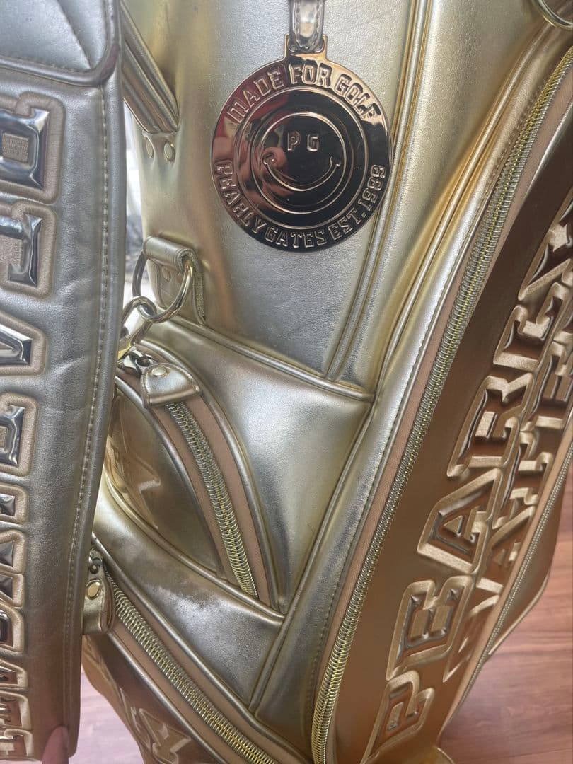 【特大袋付き♪】PEARY GATESゴールド限定モデルキャディバッグ