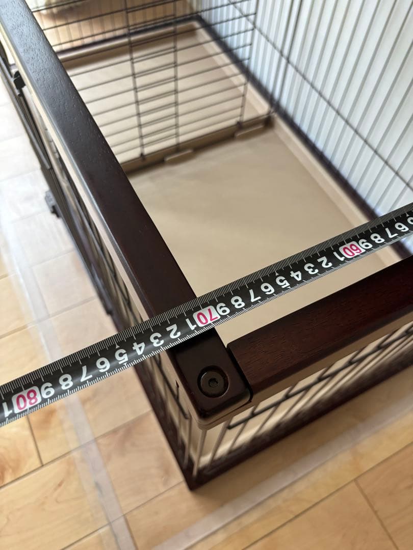 犬用ケージ ブラウン ペティオ　トイレのしつけができる　ドックルームサークル