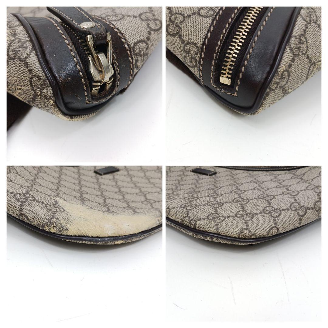 ✨ジャンク特価✨グッチ GGスプリーム ボディーバック ウエストバック