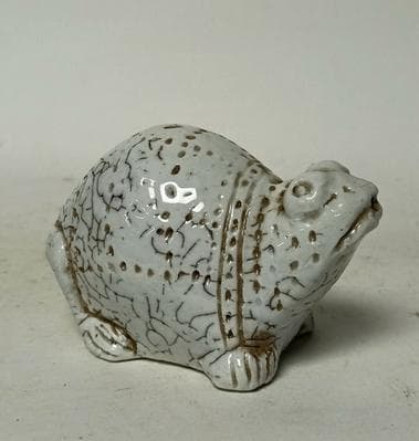 ■観心時代旧蔵■珍品朝鮮 高麗磁 朝鮮古陶磁器 古高麗 李朝時代 高麗白磁亀水滴