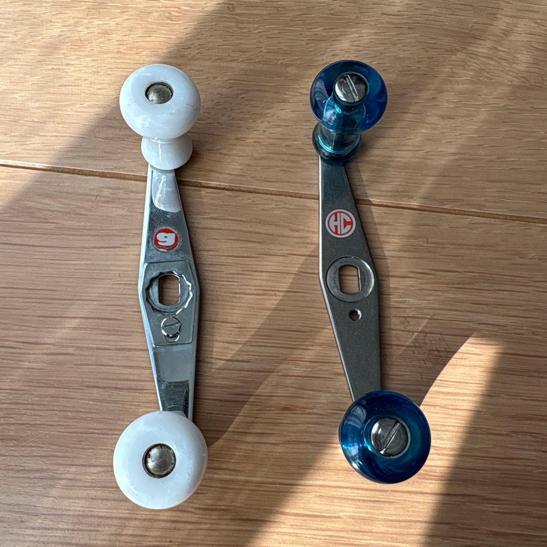 アンバサダー　オールドアブ　ハンドル2点セット　ハネダクラフト　雷魚