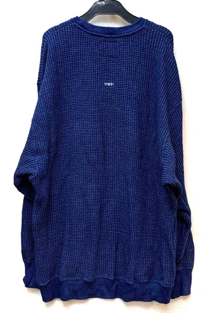 美品 WTAPS ダブルタップス ワッフルインディゴ 221ATDT-CSM01