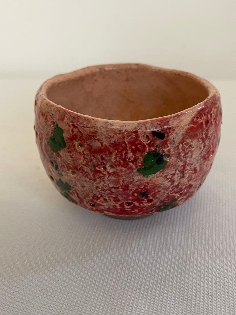 本物保証　出口王仁三郎　ぐい呑み　茶碗　耀盌　 口径7.4cm 高さ5.4cm