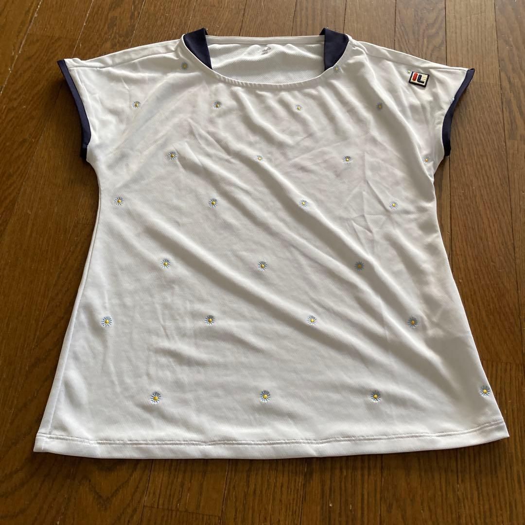 フィラテニスシャツ＆スコート＆サンバイザー