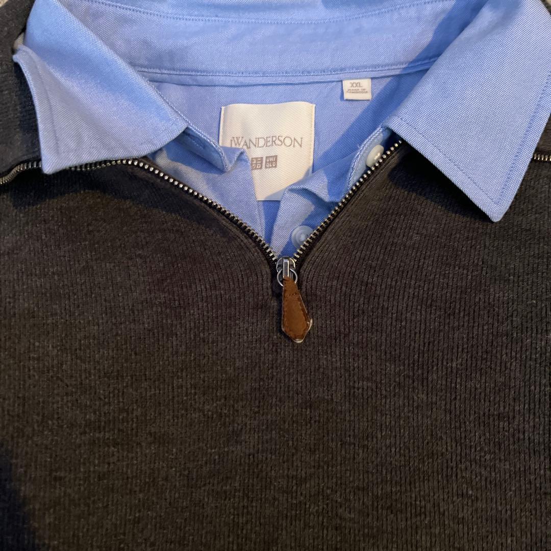 Polo Ralph Lauren ハーフジップ ニット グレー シャツセット