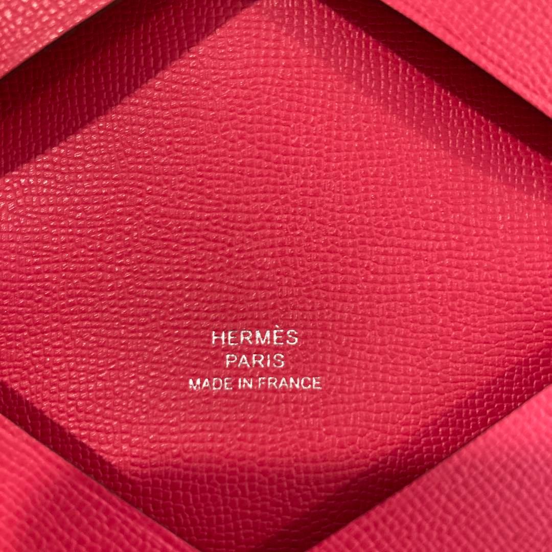 s*e様 新品未使用HERMESエルメス ガルヴィ カード.名刺入ローズメキシコ