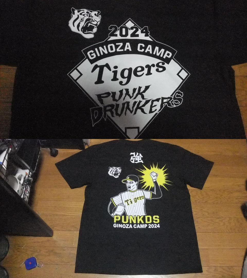 punkdrunkers XL パンクドランカーズ 阪神タイガース tee 黒