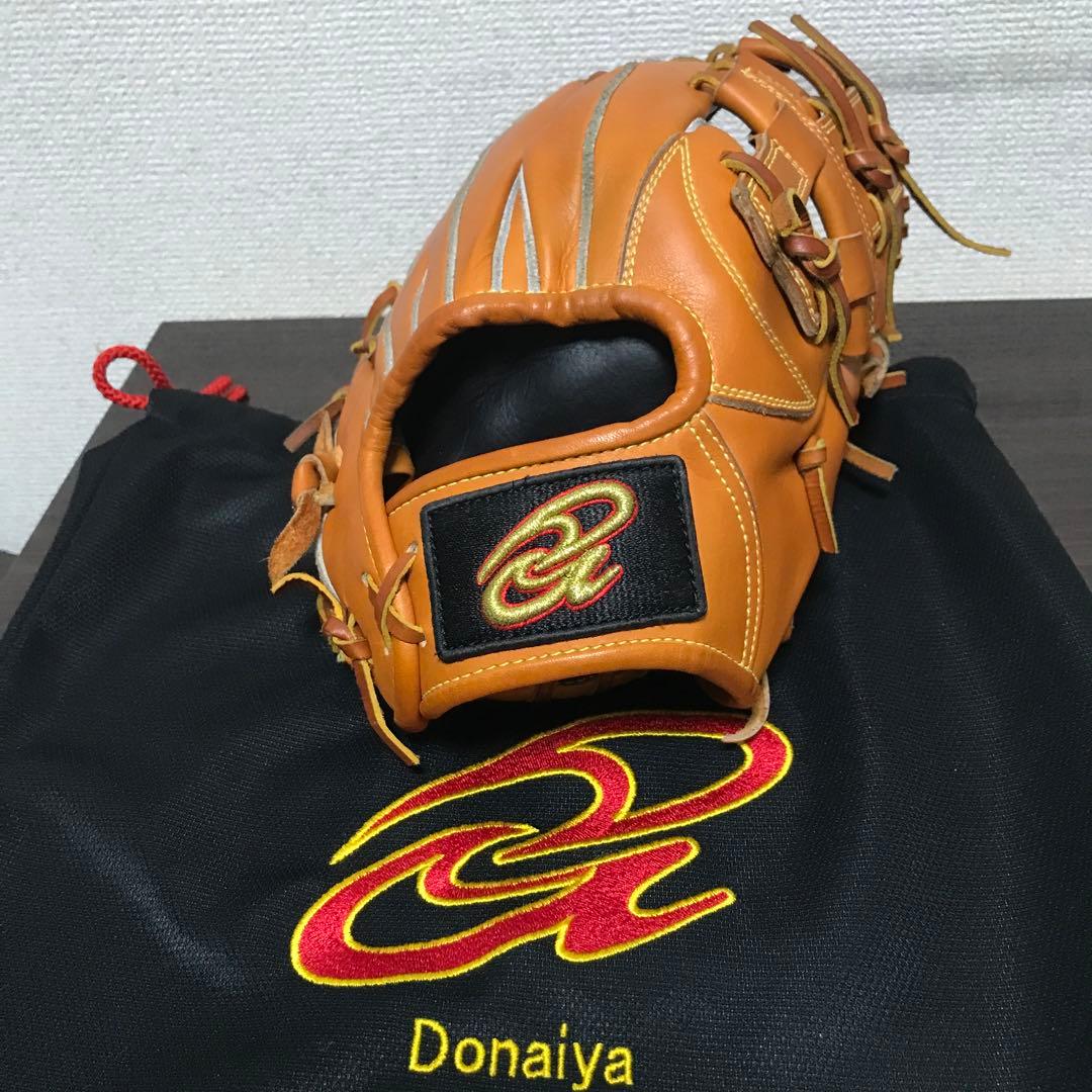 Donaiya 軟式野球グローブ オレンジ値下げ交渉可