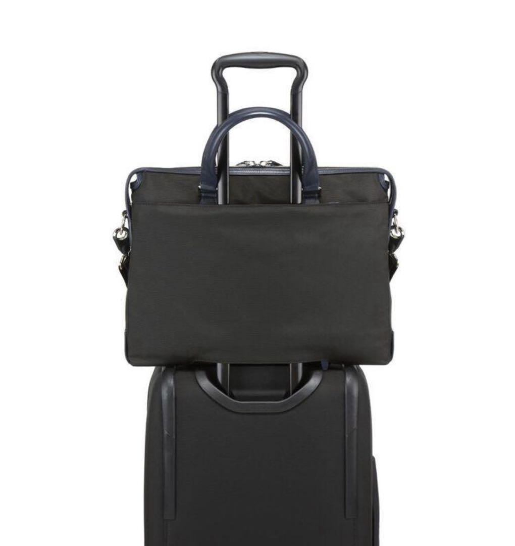 【28年まで保証期間】TUMI JARVIS スリムブリーフ ブラック✕ネイビー