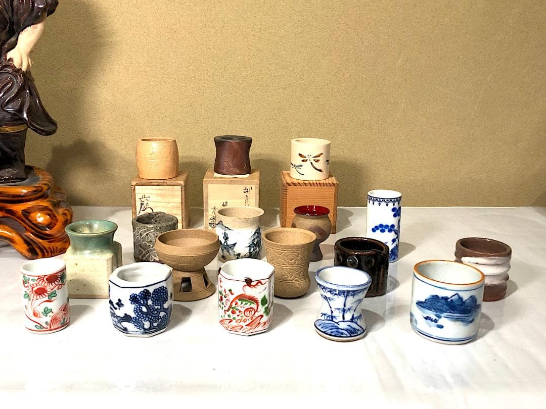 蓋置その他　九代 大樋長左衛門 作　蓋置　ほか16点無傷　まとめて。