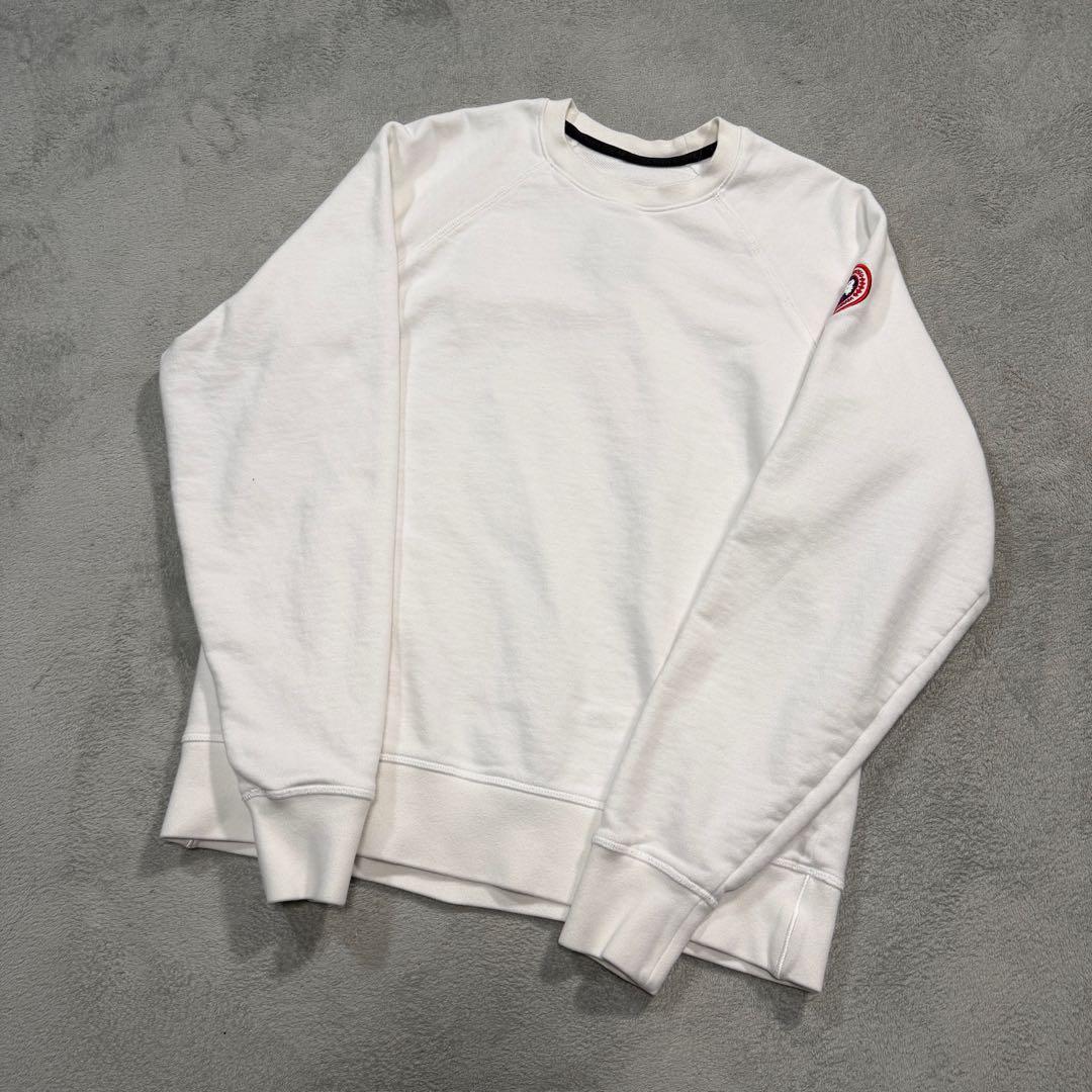カナダグース　スウェットトレーナー　ホワイト　7400M Mサイズ