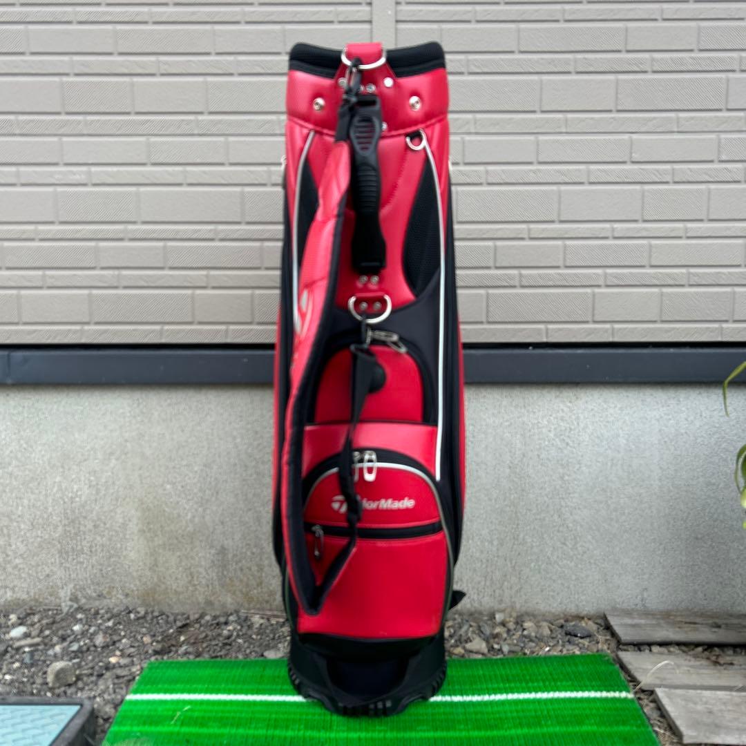 テーラーメイド Carlsbad,CA キャディバッグ 9型　レッド/ブラック