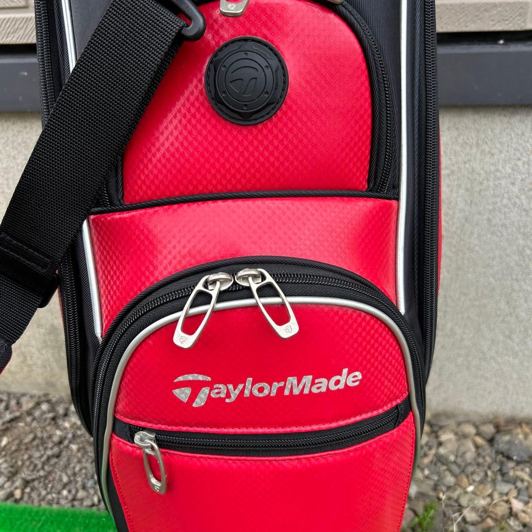 テーラーメイド Carlsbad,CA キャディバッグ 9型　レッド/ブラック