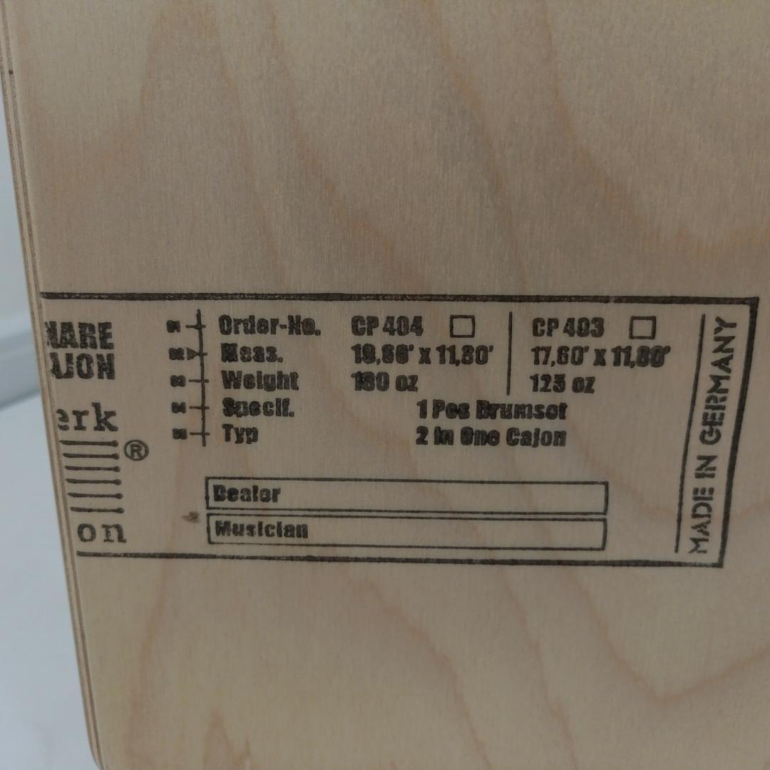 【美品】カホン SCHLAGWERK シュラグベルグ SR-CP404 ケース付