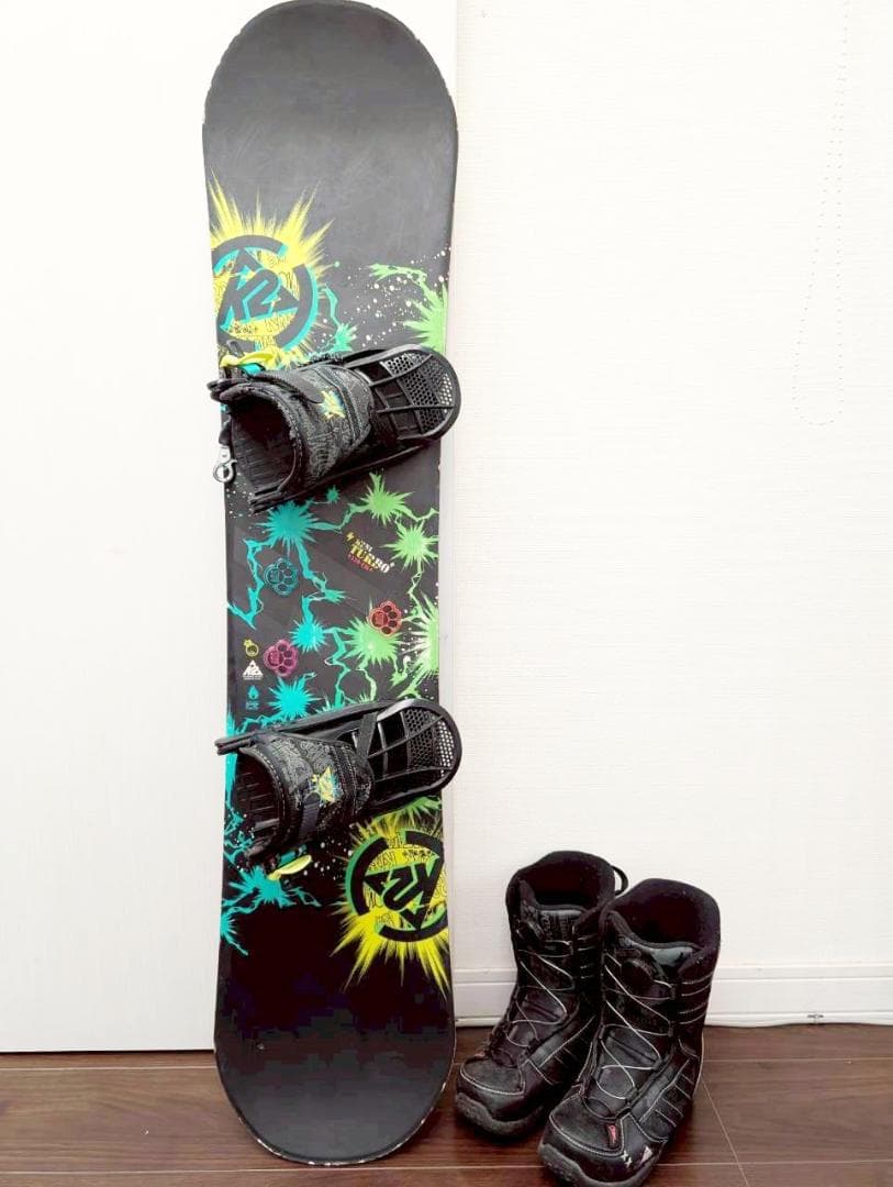 K2 スノーボード(120cm)＆ブーツ(22cm)セット☆