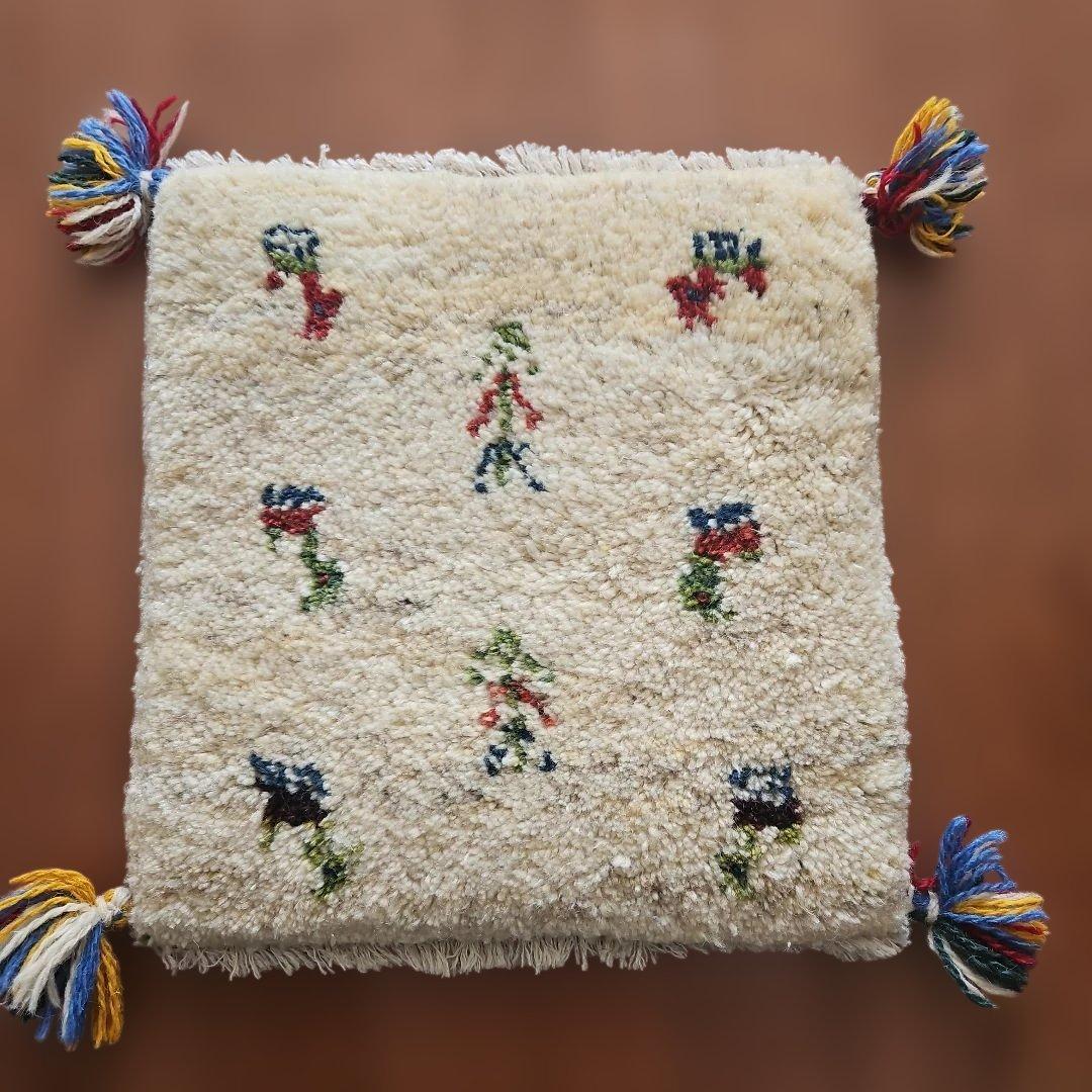 ★しの★2枚おまとめ ギャッベ　イラン産　座布団