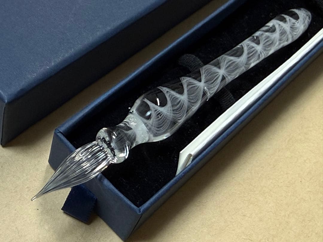 kokeshi◆ガラスペン　クラゲレースケーン（白）