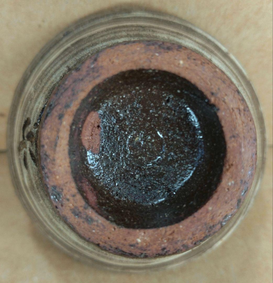 【本物保証】金城次郎 壷屋焼 ぐい呑 共箱 栞 人間国宝 壺屋焼 魚文ぐい呑