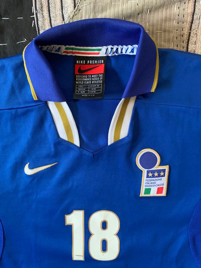 96-97 L ナイキ イタリア代表 vtg ユニフォーム バッジョ nike