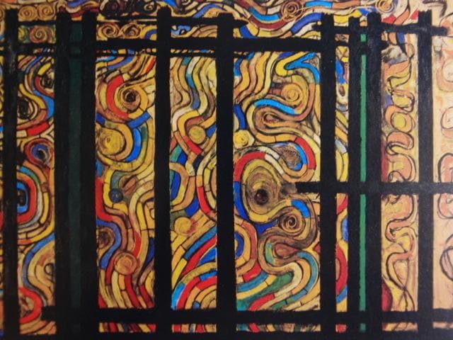 海老原喜之助、「燃える」、希少な画集より、 新品高級額装付、状態良好