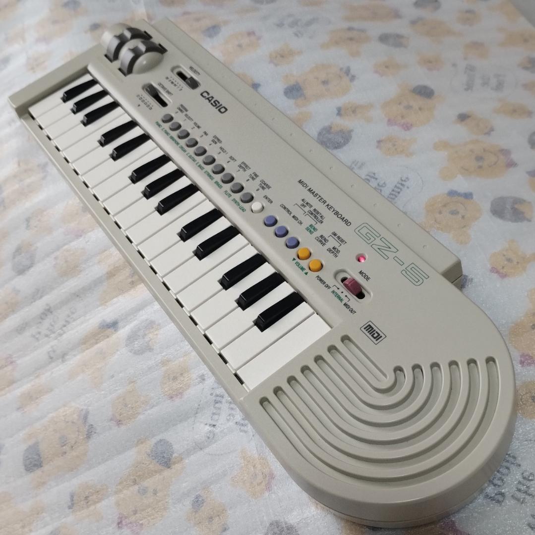 カシオ・MIDIキーボード 「 GZ-5 」純正ACアダプター付き
