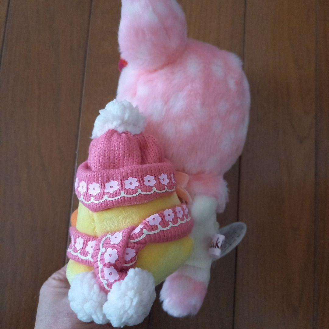 コリラックマうさぎ携帯スタンド　あつめてぬいぐるみ