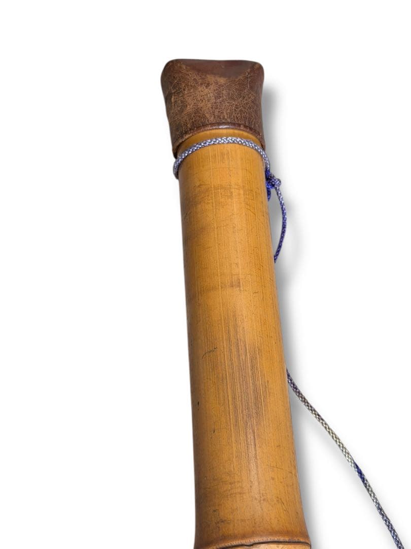 #尺八 一尺八寸管 在銘 5孔 2分割 和楽器 竹製　P-21