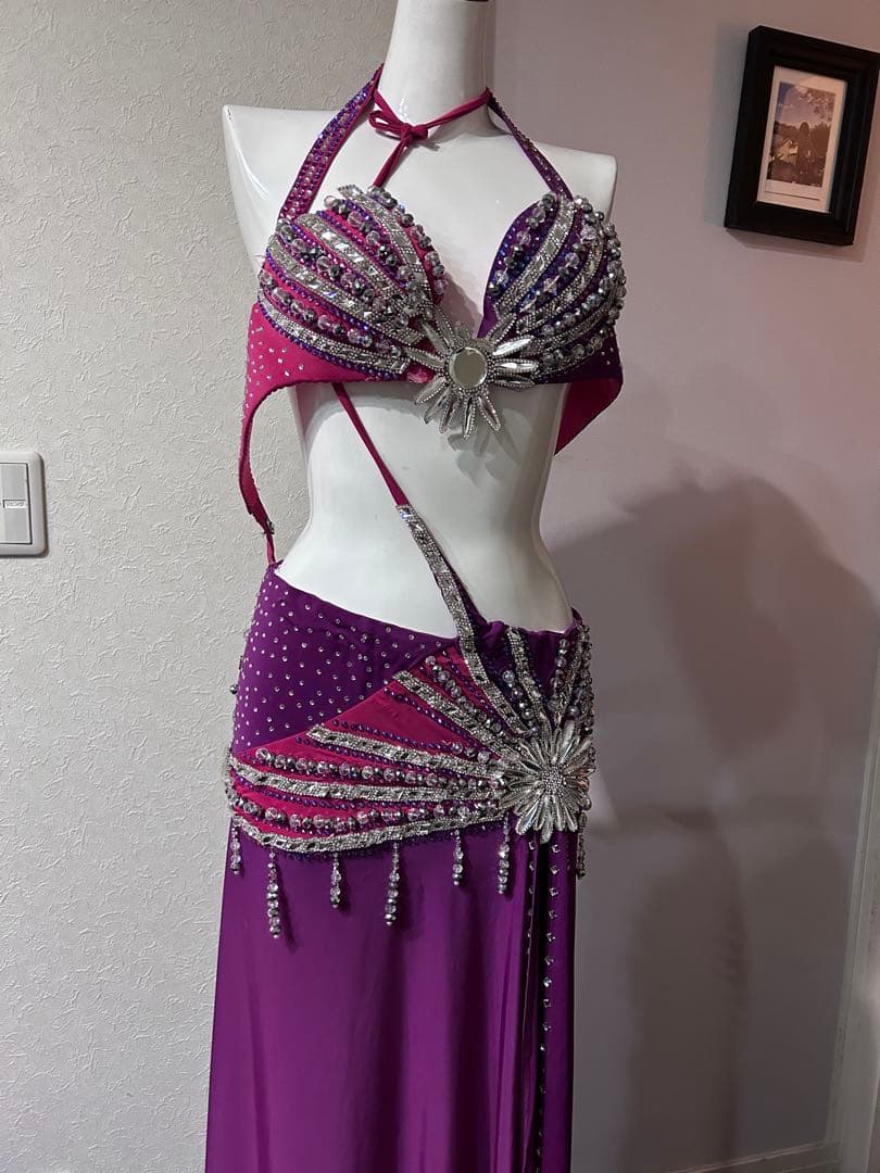 本番エジプト制ベリーダンスオリエンタル衣装