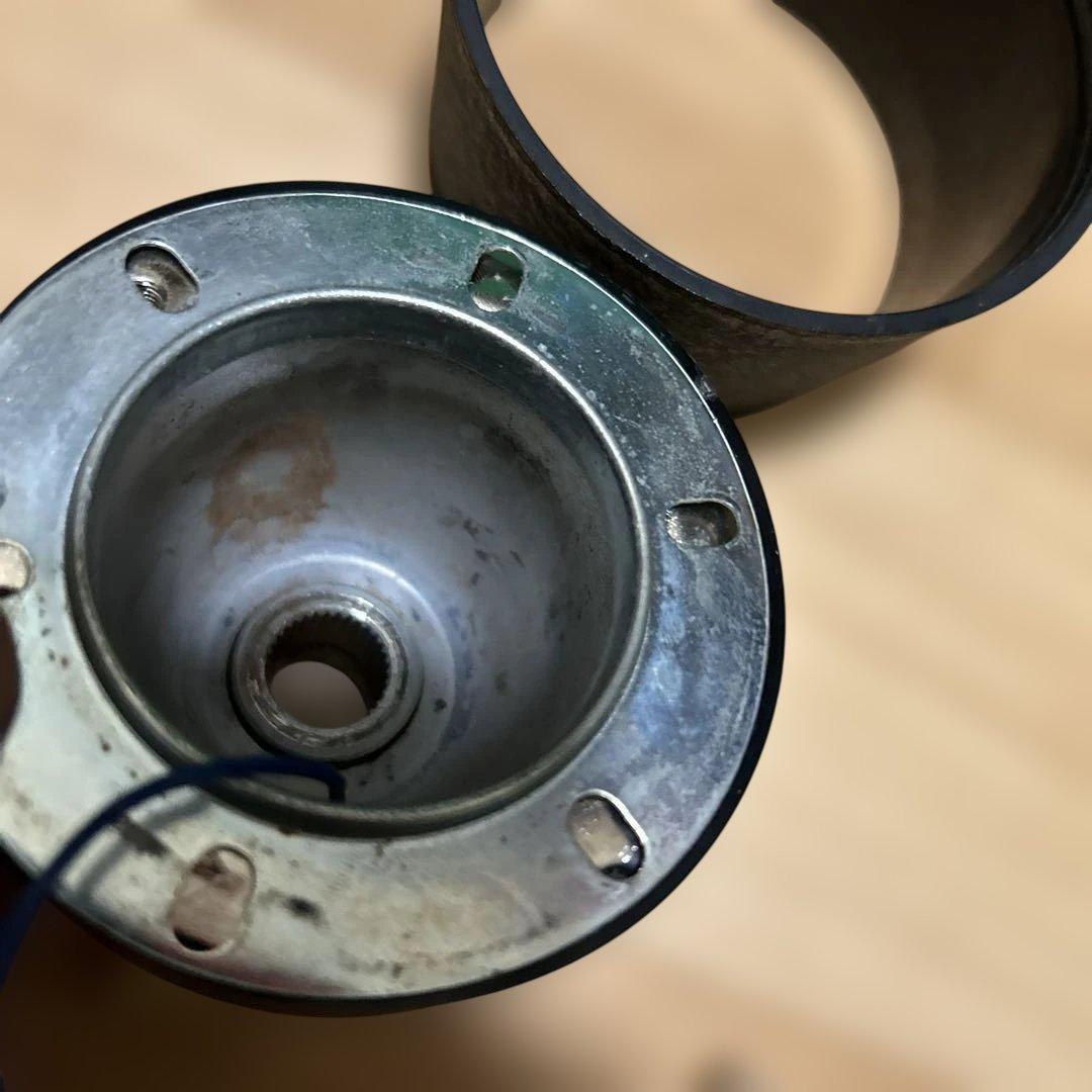 PERSONAL ウッドステアリング 4本スポーク　TOYOTAエンブレム