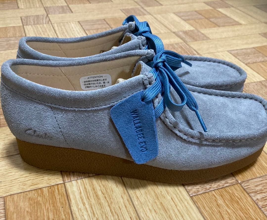 【美品】Clarks ダークグレー モカシン ワラビー