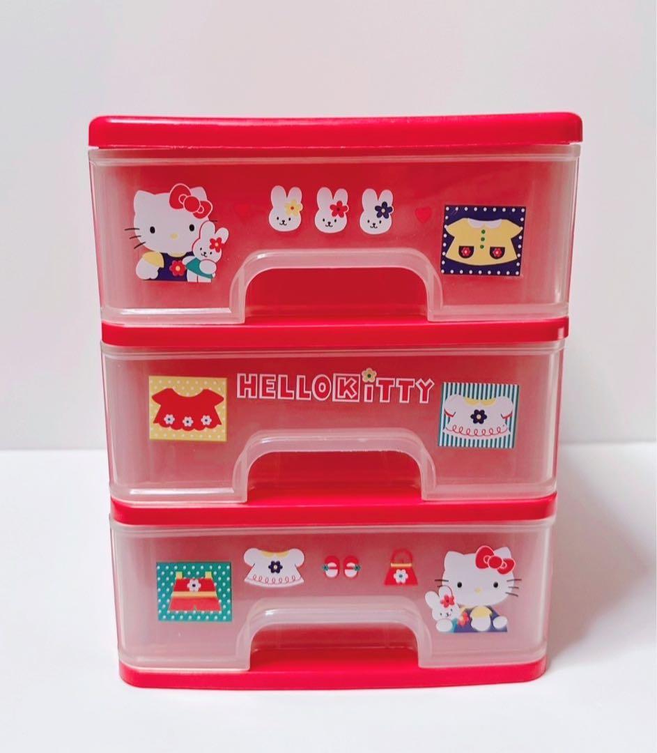 ハローキティ チェスト 3段 レア レトロ 海外限定品