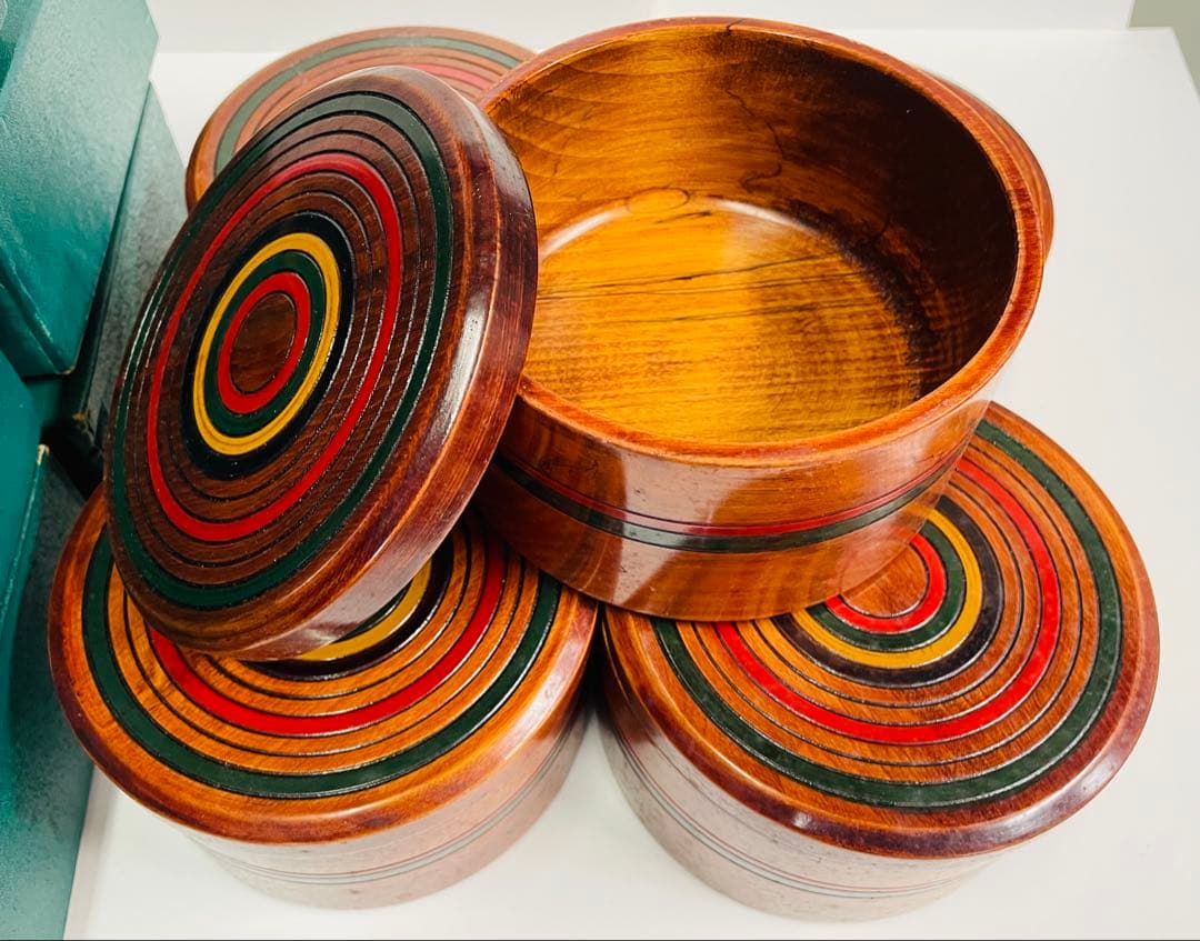 香川県の漆器 5点セット　径13.5mm 高さ 8.5 mm